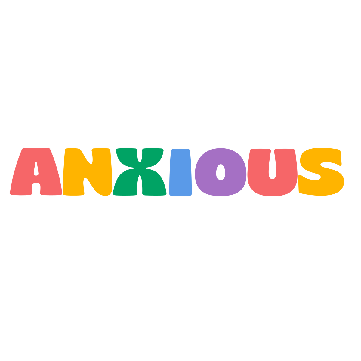 Anxious - Sticker