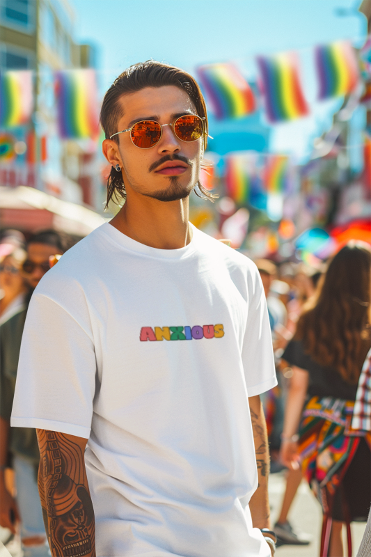 Anxious Color-block Tee